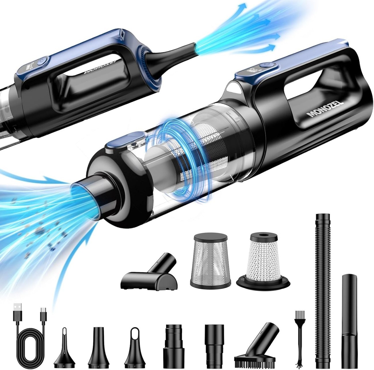 Portable Cordless Car Vacuum & Air Duster