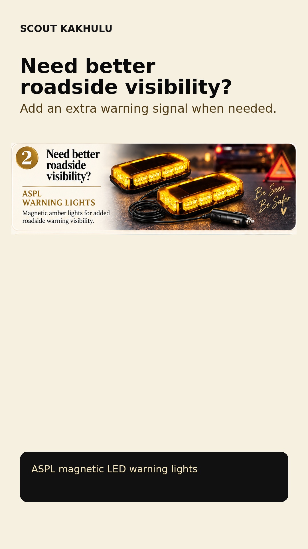 Magnetic LED Warning Lights