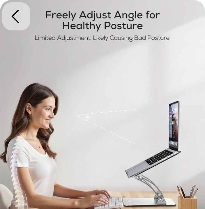 Nulaxy Adjustable Laptop Stand for a More Flexible Desk Setup
