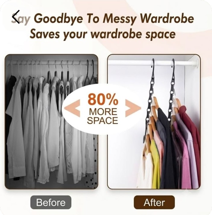 Use cascading hangers to work upward